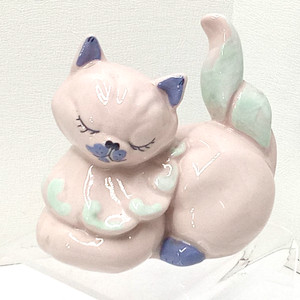 Ceramic Sleeping Cat | eBay