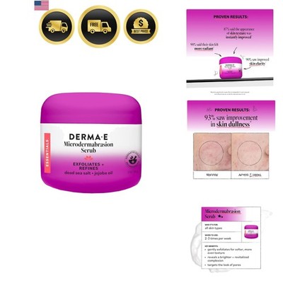 Microdermabrasion Scrub with Dead Sea Salt & Citrus Essential Oils   Facial E...