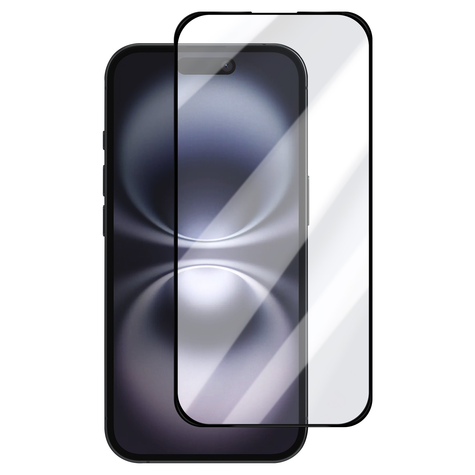 Verre trempé pour iPhone 16 d'épaisseur 0.33mm transparent rigide