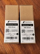 2 Pack - Silk Silver Polymaker Panchroma Silk PLA Filament 1kg 1.75mm