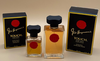   Fred Hayman Touch For Men Cologne & After Shave Lot Vintage