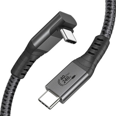 USB 4 Cable For Thunderbolt 4 240W 40Gbps 8K 4K Video Data Cord 3.3ft
