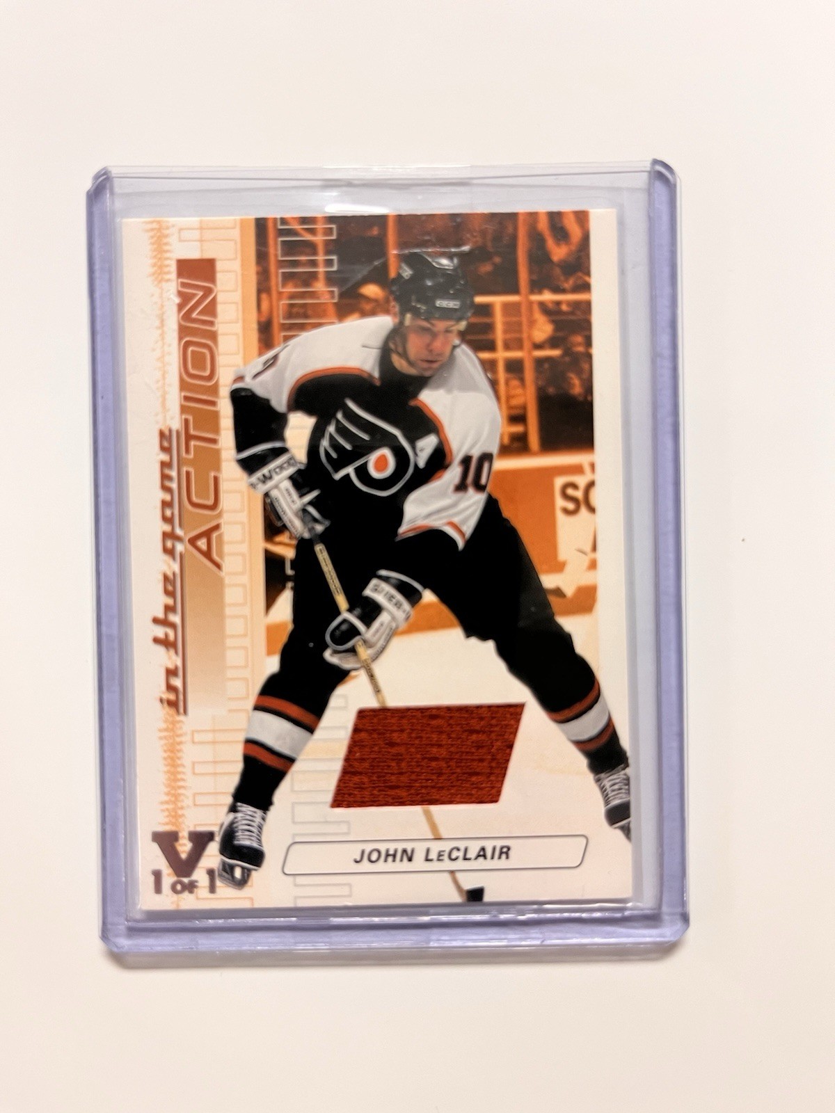 2003-04 In the Game Action - Game-Used Jerseys Bronze John LeClair #M-163 /100
