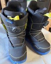 Burton Zipline Boa Youth Kid's Black Snowboard Boots Size US 6K
