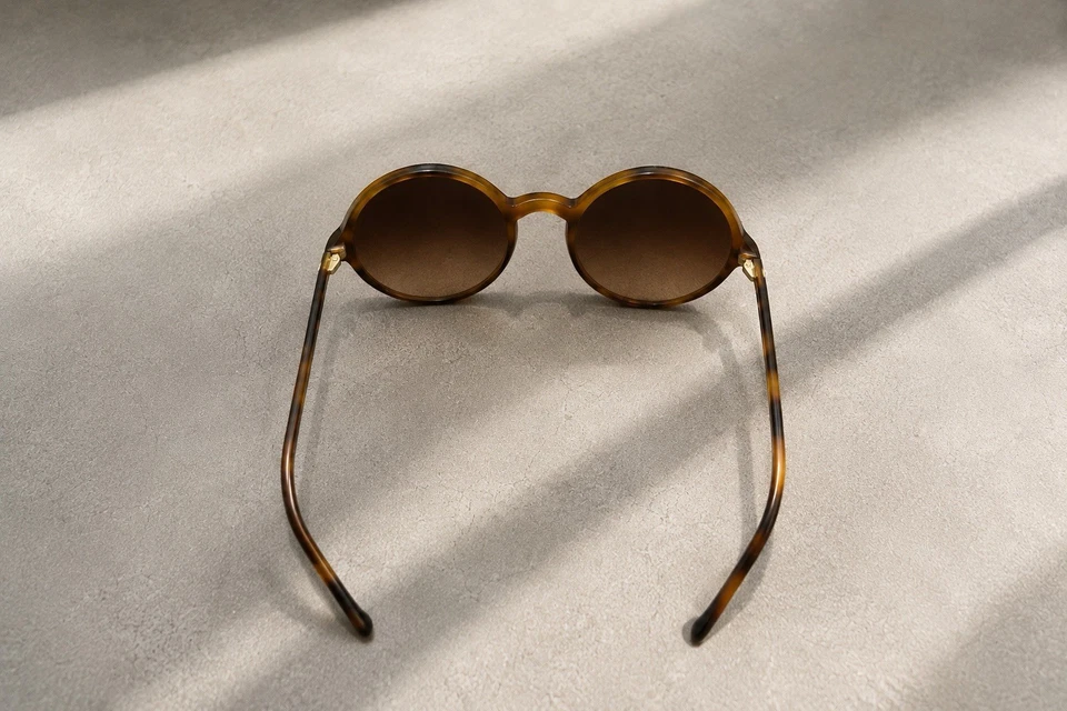 CHANEL 5278 Lunettes de soleil rondes monture plastique marron unisexe - Photo 3/4