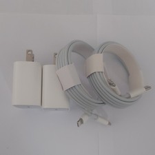White USB-C PD20W Fast Charge Wall Charger 6ft Cable for iPhone