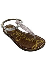 Sam Edelman Kid's Girls Gigi Mini Sandal Silver Glitter