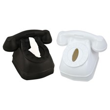 Vintage Phone Shape Tissue Box Elegant Paper Holder for Office Desk Decoration