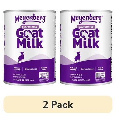 Meyenberg Evaporated Vitamin D Goat Milk, 12 fl oz (2 pack)