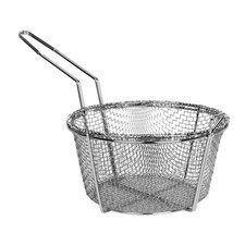 8" Round Metal Fry Frying Basket