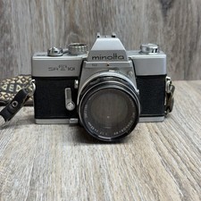 Minolta SRT 101 Film Camera w Minolta 2957186 f 55mm 1:17 MC Rokkor-PF UNTESTED