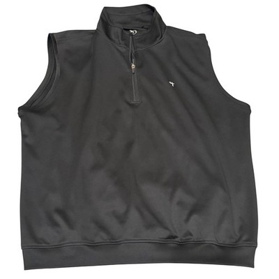 Zero Restriction Tour Series Mens XL Black Quarter Zip Golf Vest Pullover