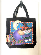 Halloween Tote Bag, Good Witch Tote Bag Black, Book Bag, Grocery Bag, Candy Tote