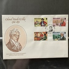 Isle of Man FDC 1981 - Colonel Mark Wilks 1760 - 1831