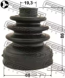 0215-E11ATT CV JOINT BOOT KIT PAIR INNER FEBEST 2PCS FOR TOYOTA YARIS,VIOS YARIS - Picture 3 of 6