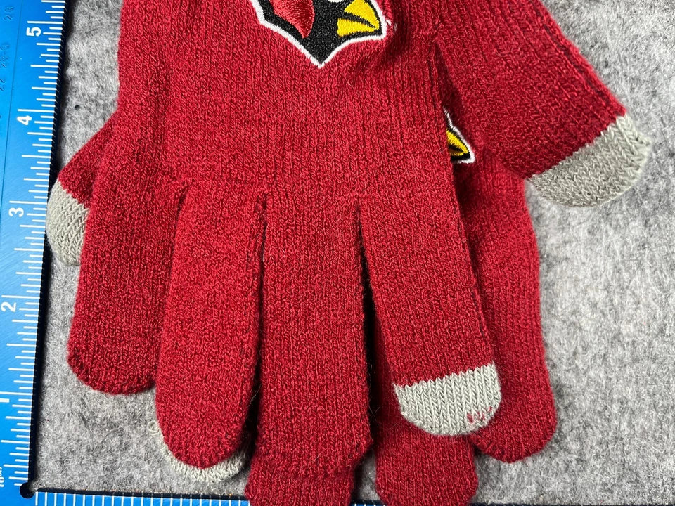 Arizona Cardinals Foco Gloves Adult One Size Red Acrylic Blend NFL Ski NEW - Image 2 of 4