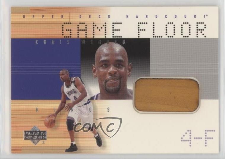 2000-01 Upper Deck Hardcourt Game Floor Chris Webber #CW-F HOF 0n64
