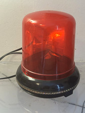 Red Rotating Beaconstrobe Light W Power Cord Inline Switch Black Base Red Rotating Beaconstrobe Light W Power Cord Inline Switch Black Base