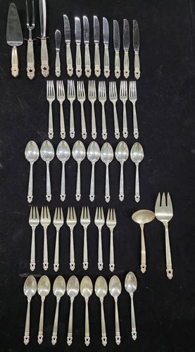 Royal Danish International Sterling Silver 46 Pcs