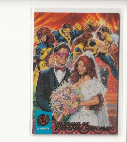 jean grey wedding dress 1994 Fleer Ultra X-men # 126 Of Cyclops & custom smock