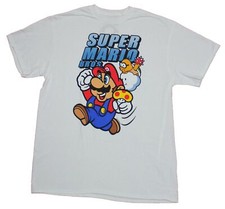 Super Mario Brothers Adult New T-Shirt - Running Mushroom Carrying Under Logo