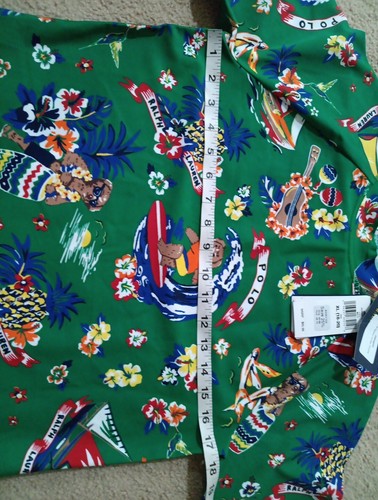 Polo Ralph Lauren Boys Bear Print Performance Rash Guard Big Kids XL 18-20 NWT - Picture 7 of 7