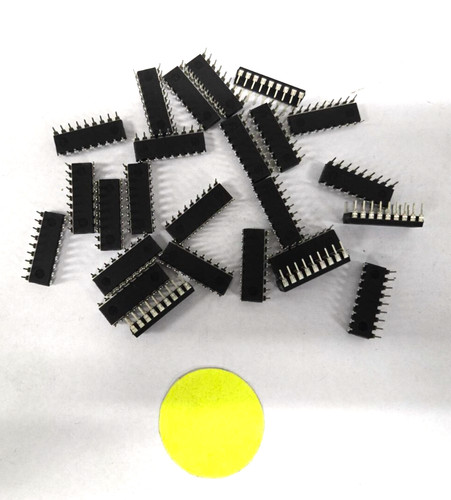 UNBRANDED 20 PIN IC SOCKET  STAMPED PIC16F628A  LOT OF 25