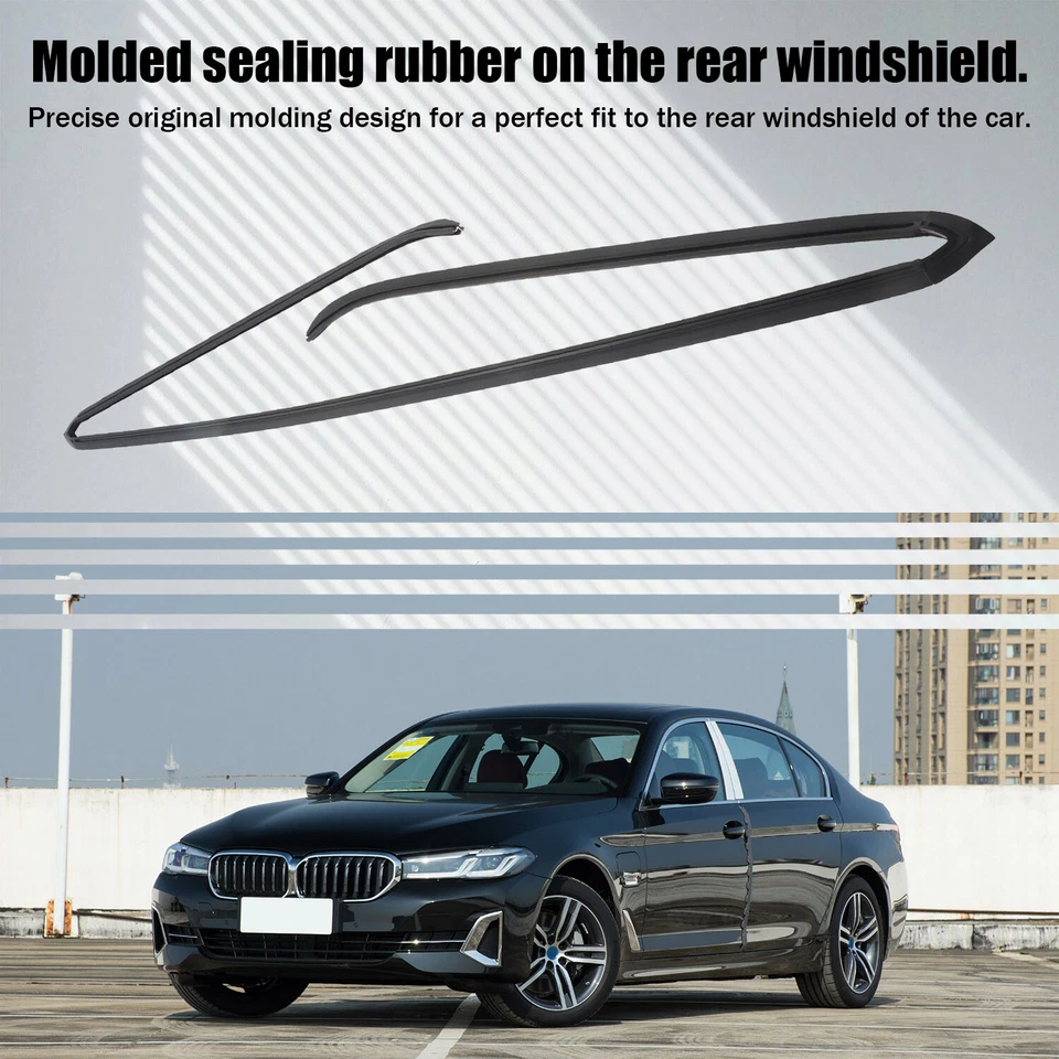 Rear Glass Window Upper Moulding Trim Seal for 2009-2010 BMW 535i xDrive - Image 4 of 4