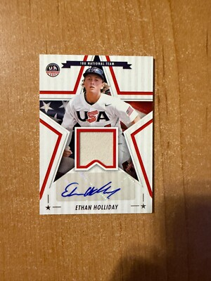 #ad #ad 2025 Panini Stars amp; Stripes Ethan Holliday 18U Team USA Auto Relic $37.50
