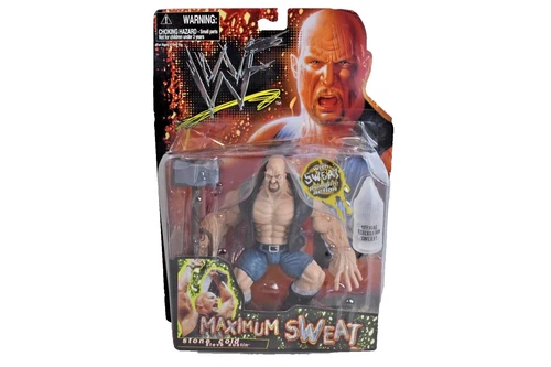 Stone Cold Steve Austin Action Figure WWF/WWE Maximum Sweat Jakks Pacific 1999