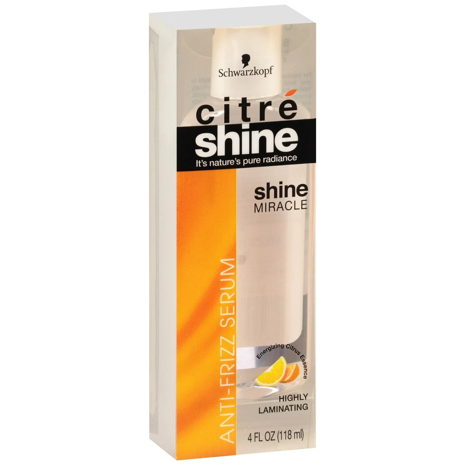 2 Citre Shine Anti-Frizz Serum 4oz –Polisher for Curly, Frizzy Hair – Schwarzkop