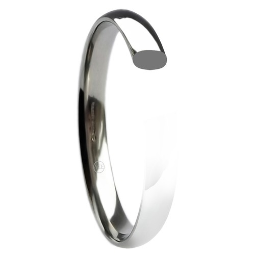 Oferta 2mm 950 Paladio Diamante Boda Anillo Corte Forma 2.2g GB Hm @ M ( Eeuu 6) - Imagen 3 de 5