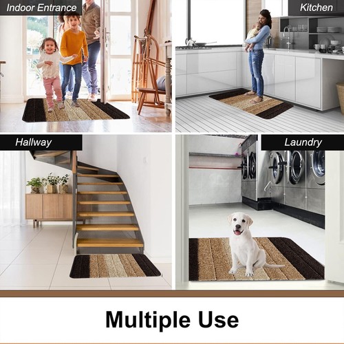 Non Slip Bath Mat Extra Large Bathroom Rug Water Absorbent Toilet Pedestal Mats - Picture 13 of 25