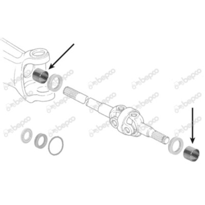 3426938M1 Massey Ferguson 4360 4370 5425 5435 5445 MFWD Axle