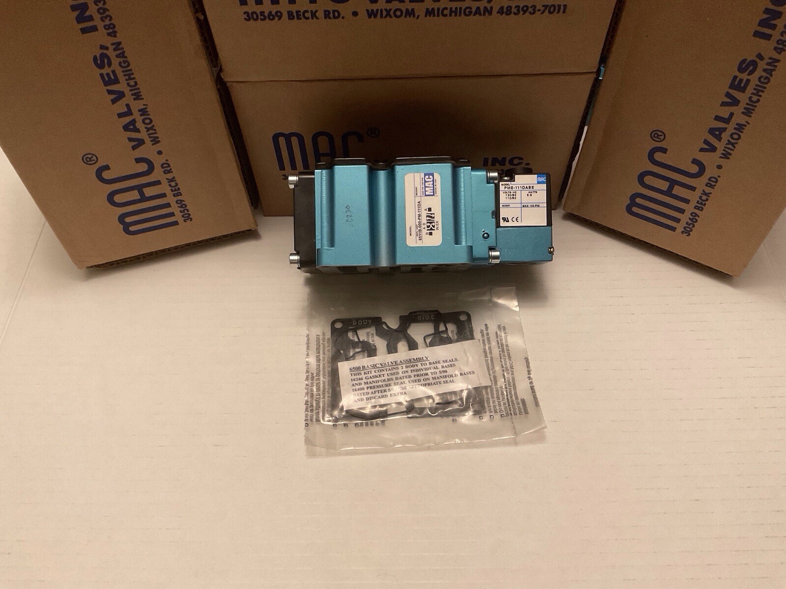 MAC Valves Inc. 6511B-000-PM-111DA Solenoid Valve NEW!! Same Day Shipping!!