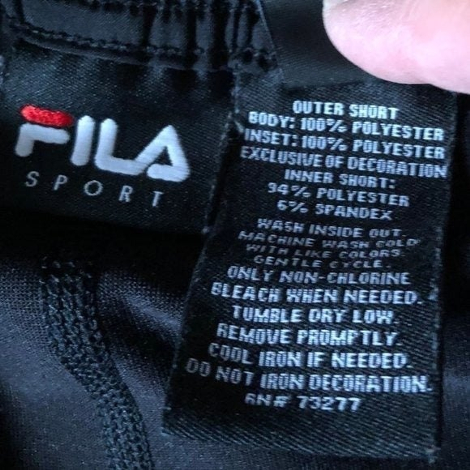Pantaloncini da allenamento sportivi Fila Sport taglia XS nero argento