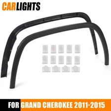 Fit For 2011-17 Jeep Grand Cherokee Pair Fender Flares Front Left & Right Black