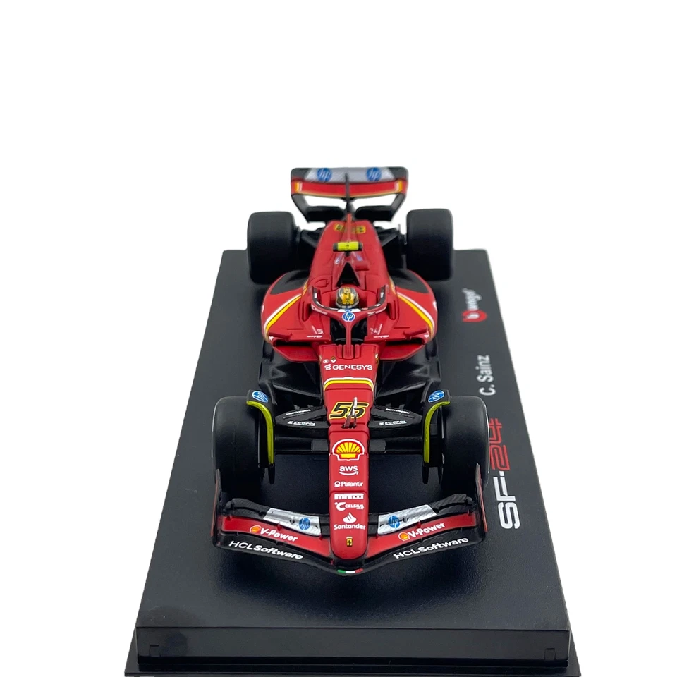 Modellino F1 Bburago 1/43 Signature Ferrari SF-24 Carlos Sainz #55 Monza GP 2024 - Immagine 2 di 4