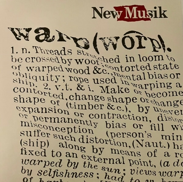 New Musik ""Warp"" Double Numbered & Red Coloured Vinyl LP Record (New & Sealed)