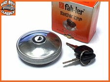 Fahler Polished STAINLESS STEEL Locking Fuel Petrol Cap FORD POPULAR POP 