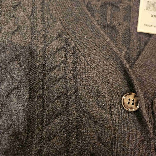 NWT Vinyard Vines Black Cashmere Cable Knit Cardigan Sweater XXS - Picture 4 of 7