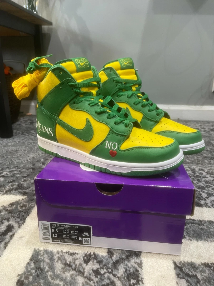 Supreme Nike SB Dunk High Brazil - DN3741-700 - Size Sz 8.5 | eBay