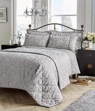 Luxury Savoy Bedspread Quilted Jacquard Throw & Pillowshams Set, King 220x230 cm