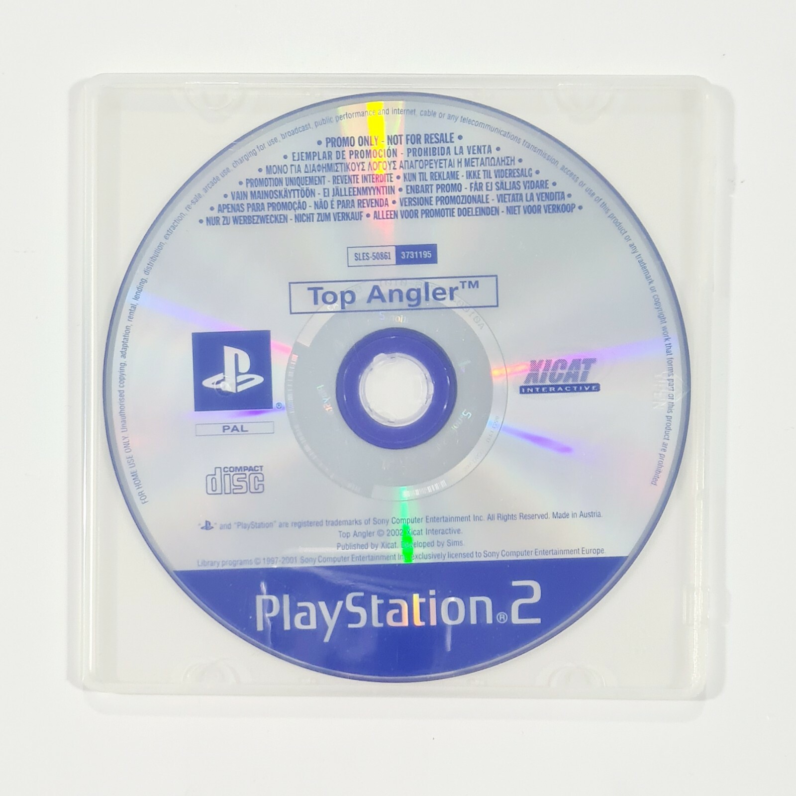SONY PlayStation 2 Promo TOP ANGLER Rare Beta Full Version PAL/Collectors Item