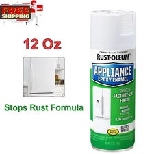 Rust-Oleum 7881830 Specialty Appliance Epoxy Spray Paint, 12 oz, White, Gloss