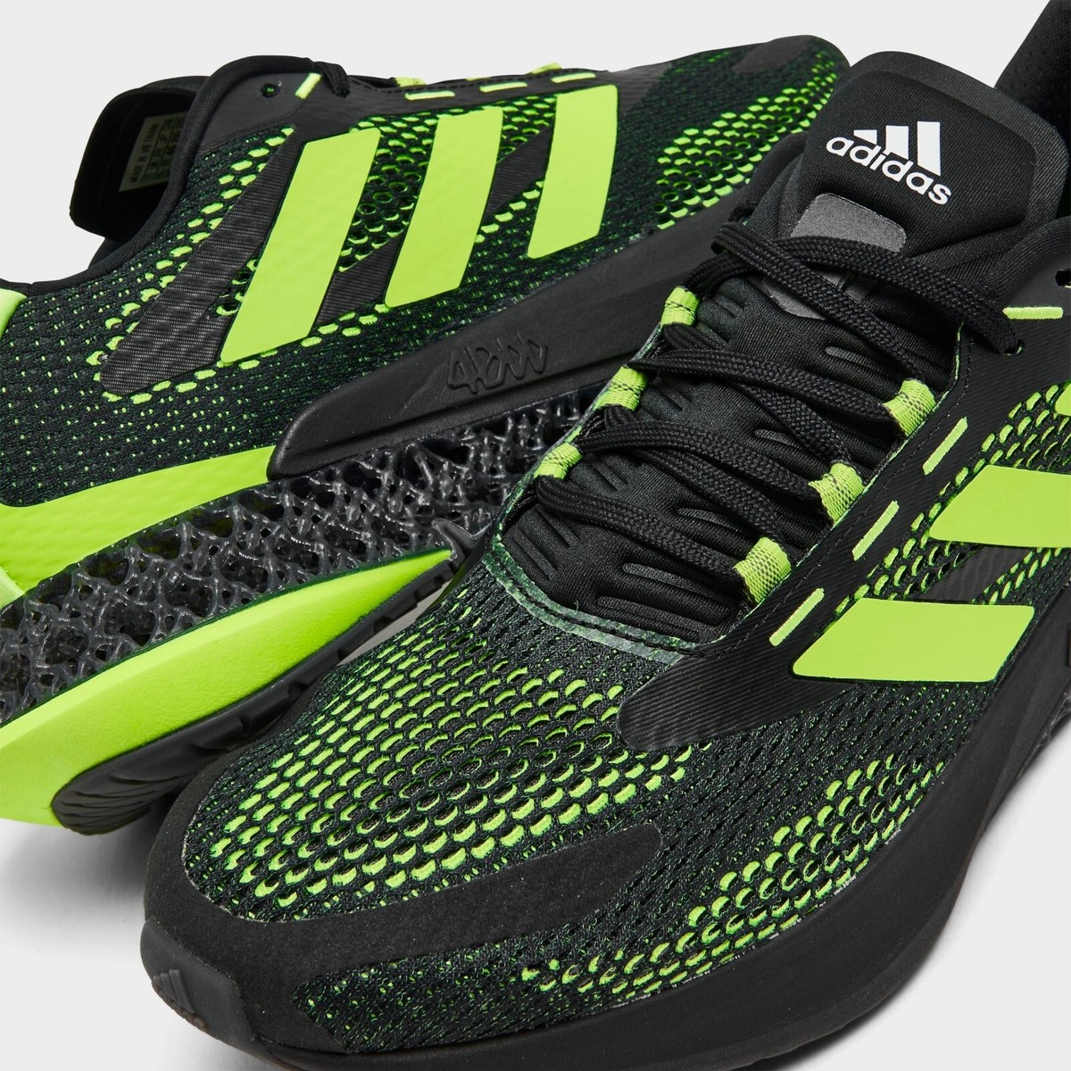 Men's Adidas 4DFWD Pulse Running Shoes Black / White Sz 10.5