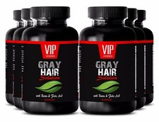 Grey hair color GRAY HAIR SOLUTION. DIETARY SUPPLEMENT Saw Palmetto hair loss,6B