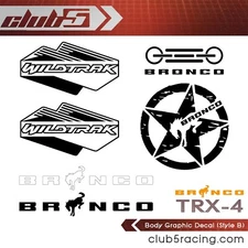 Body Graphic Decal for Traxxas TRX-4 2021 Ford Bronco ( B )
