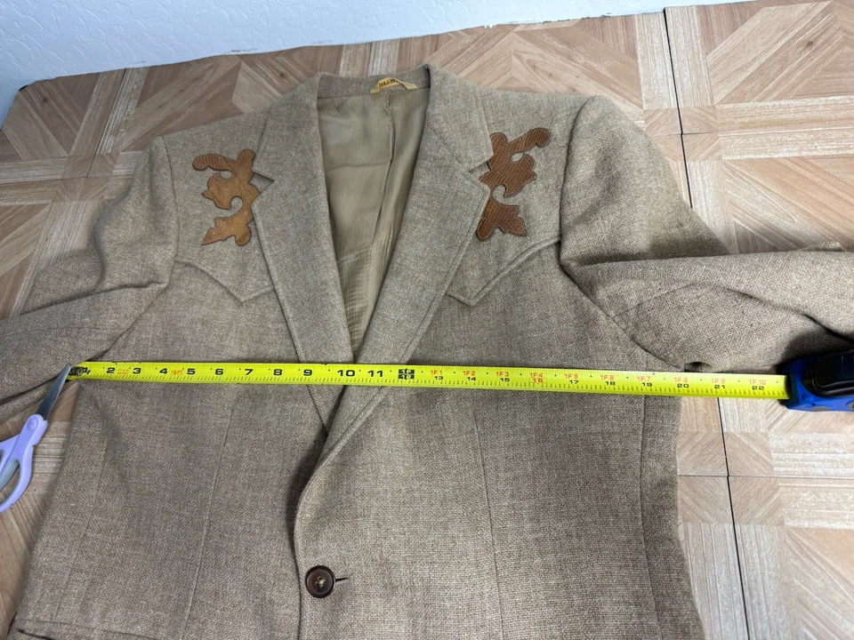 Scully Blazer Coat Mens Vtg Suede Rockabilly Cowboy Western Small - Image 4 of 4