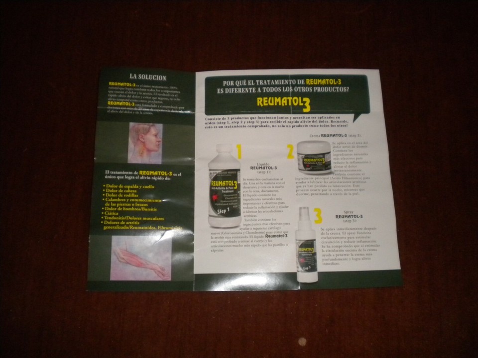 NEW REUMATOL 3 ANTI ARTHRITIS AND PAIN TREATMENT 3 STEPS Exp 05/2026